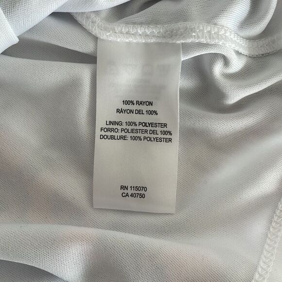 NINA LEONARD Gauzy Flowy Braided Strap Mixed Floral Patchwork Trapeze Dress XL - Picture 8 of 11